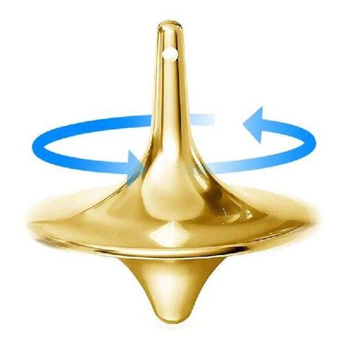 Metal Spinning Tops Alloy Gyro Silver Steel Novelty Spin