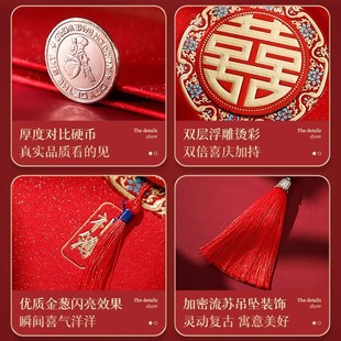 礼金簿结婚签到本礼单簿记账登记人情绸缎烫金婚礼高档婚庆用品