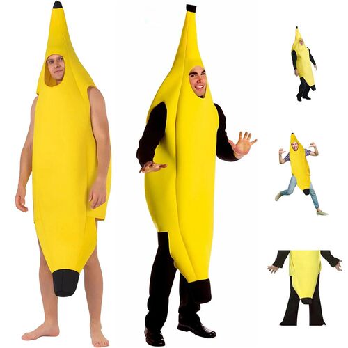 Carnival Clothing Men Copl Adult Fancy Dre Funny  Banana Cot