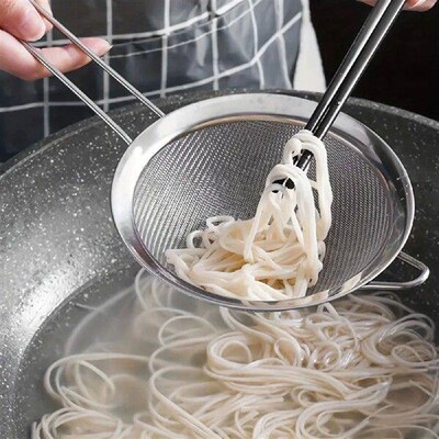 3pcs Fine Mesh Strainer, Stainless Steel Sieve Sifter With