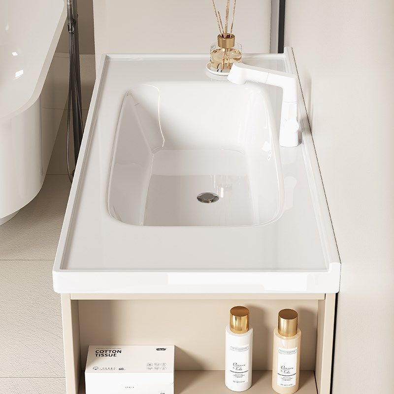 欧罗芬[奶油升级版0X/移动侧边格]陶瓷一体盆浴室柜洗脸台盆,家装主材,浴室柜组合,淘宝优惠券,粉丝福利购,淘宝优惠卷