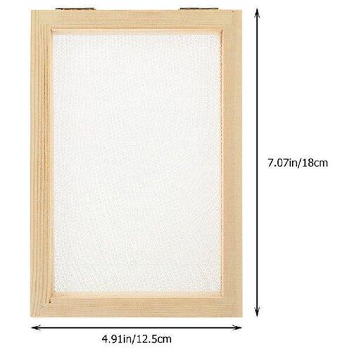4pcs Wood Picture Frame DIY Material Package Kids Paper