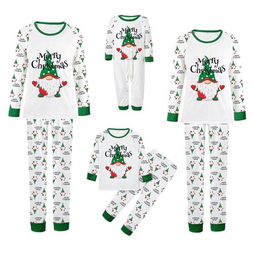 Parent child set, elderly printed parents sleeves, long