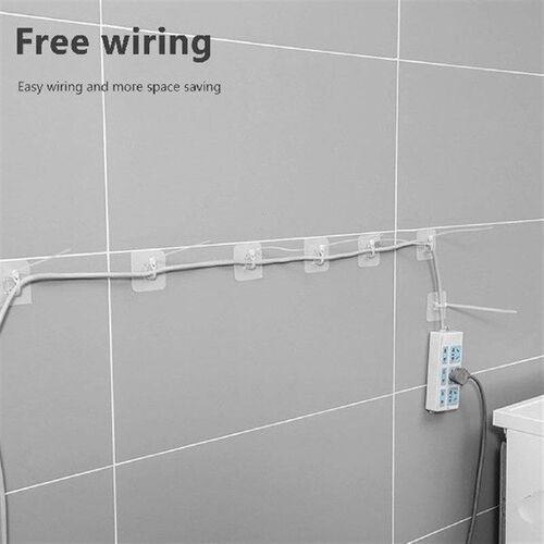 5pcs Water Pipe Ties Clamp Wall Mount Zip Tie Hanger Hooks