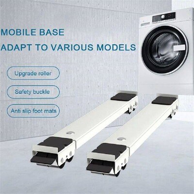 2pcs Fridge Mobile Roller Bracket Multifunctional Mobile