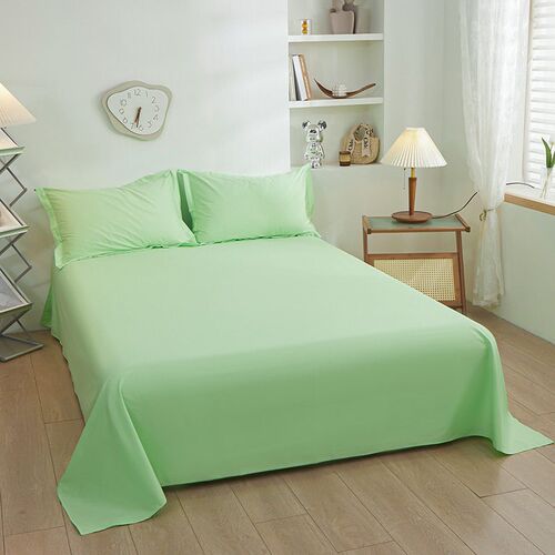 Simple Solid Lor 200x 230x 250cm Bed Sheet Single Double Bed