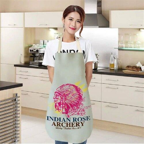 Women Man Arpon Funny Apron Skull Cat Printing Adult