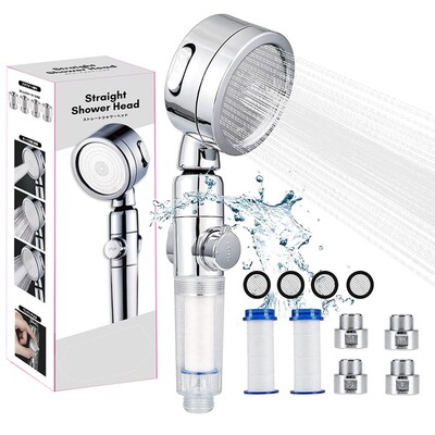 showerhead water purification filter power shower head 3mode