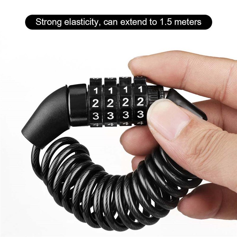 Bicycle Lock Steel Cable Chain Security Safety Bike Password图片