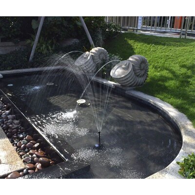 AISITIN 10W High-power Solar Landscape Fountain, Super Stron