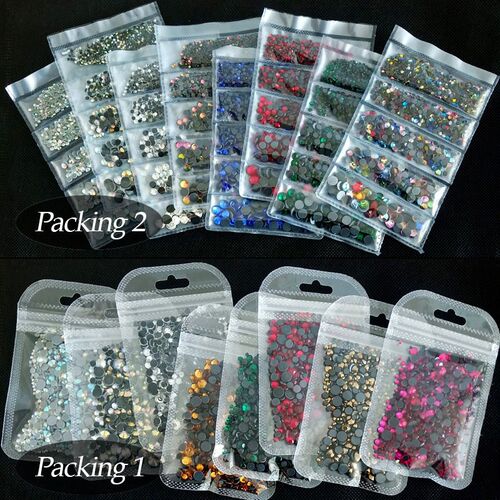 SS6-SS30 Glass Strass Crystal Hot Fix Rhinestones Iron On St