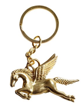 铜马挂件车钥匙马黄铜生肖属马小饰品飞马男女生汽车挂件马到成功