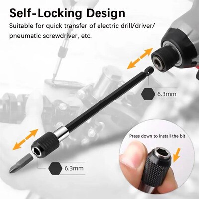 Magnetic Screwdriver Hex Adapter Quick Release Drill Bit Cha