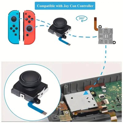 For Nintendo Switch Joycons joystick replacement, equipped