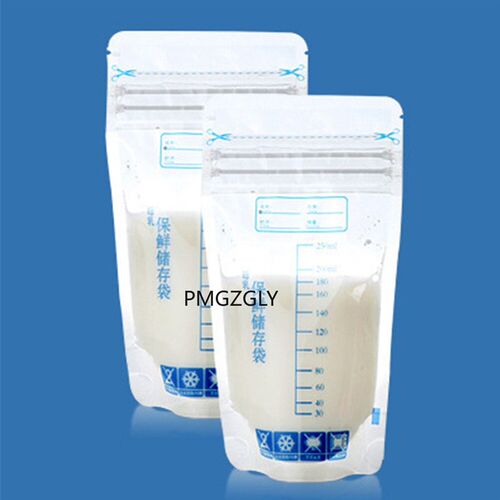 Hot 0pcs Breast Milk Storage Freezer Bag Disposable Labels