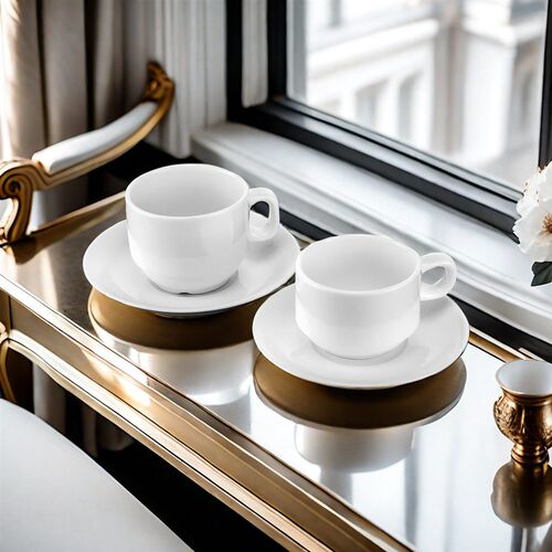 Milk Ceramic ffee Cup Set White Cup Afternoon Tea Western Fo