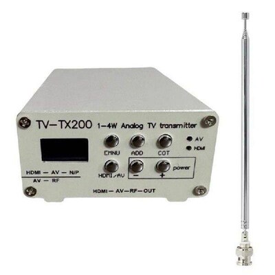 【NEW】-TX200 VHF/UHF og  Transmitter Support HD/AV