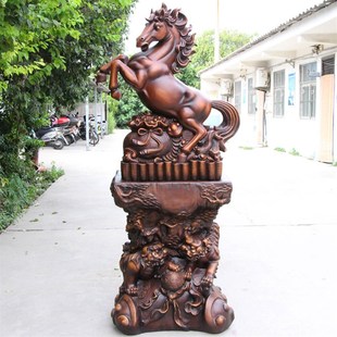 马摆件马到成功公司酒店店铺招财落地家居饰品乔迁庆典开业工艺品