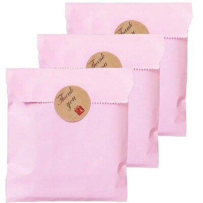 25Pcs Reusable Kraft Paper Letters Envelopes Solid Color
