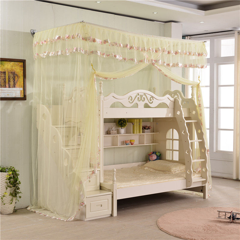钉墙层床高低子母床蚊帐儿童上下铺 连体一体加高落地伸缩蚊帐,床上用品,蚊帐,淘宝优惠券,粉丝福利购,淘宝优惠卷