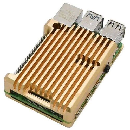 Aluminum Alloy Case for RPI Raspberry Pi 4B with Silicone