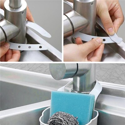 Kitchen Sponge Drain Holder PP rubber Toilet Soap Shelf Orga