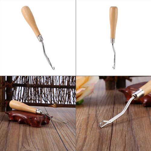 Latch Hook Rug Kits DIY Latch Crochet Hook Wooden Handle Nee