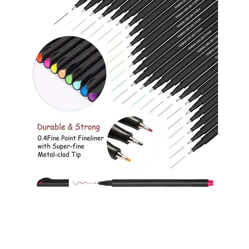 Bview Art Colored Pens Fine Point Markers Fine Tip Drawing P图片