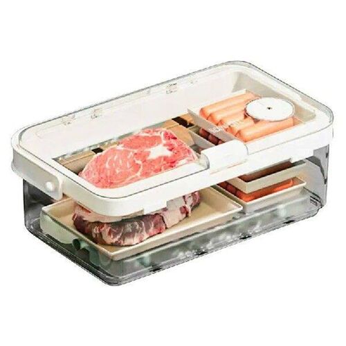 Grid Snack Containers Reusable Meal Prep  lunch box sealed