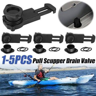 5-1pcs Boat Drain Valve Inflatable Boats Pull Out Scupper