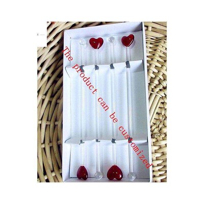 Marine animals Figurines Cocktail Wine Glass Stirring Sticks