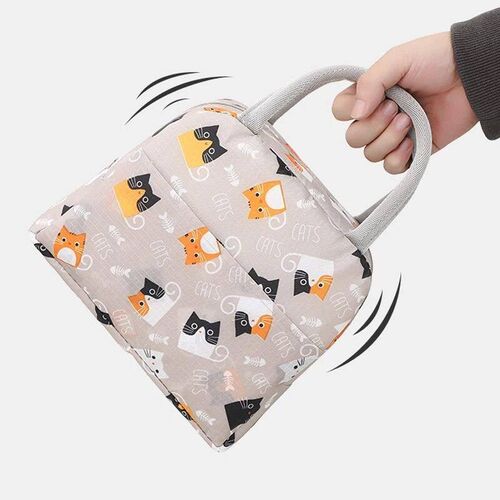 1PC Portable Lunch Bag Thermal Inulation Lunch Box Storage B