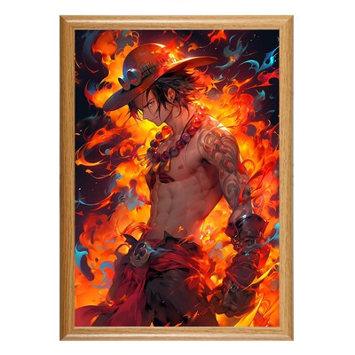 LED lights one piece poster ONEPIECE Hanging paintings decor