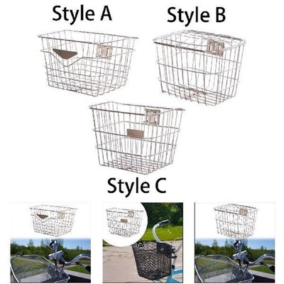Bicycle Basket Storage Container Practical Folding Bicycles