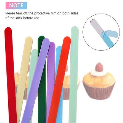 10pcs Acrylic Popsicle Sticks Reusable Creamsicle Ice Cream