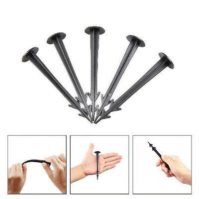 50 Pcs Plastic Tent Nails Camping Pegs Durable Material
