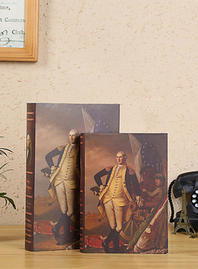 复古装饰书 影楼拍摄道具假书 客厅咖啡馆办公室饰品摆件仿真书壳