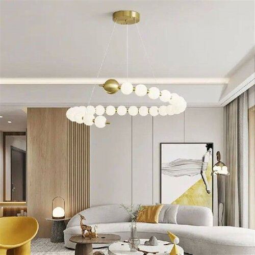 Modern minimalist living room pendant light, luxurious and