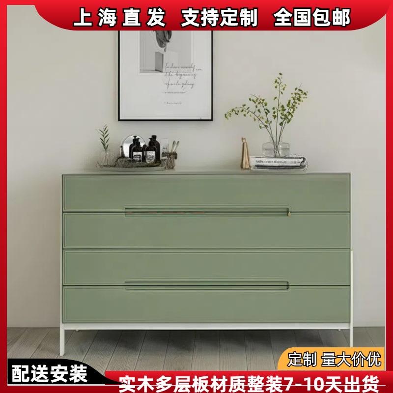 北欧钢琴烤漆四六斗柜个性艺术卧室储物柜现代简约抽屉收纳柜整装