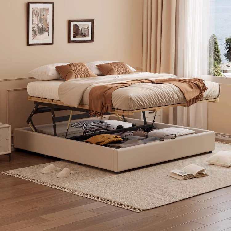 榻榻米实木床排骨无床头平移气压高箱储物床小户型纳箱体床,3C数码配件,其它配件,淘宝优惠券,粉丝福利购,淘宝优惠卷