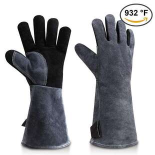 932F Heat Resistant BBQ Gloves Oven Fireplace Welding Gloves
