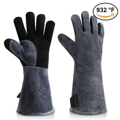 932F Heat Resistant BBQ Gloves Oven Fireplace Welding Gloves