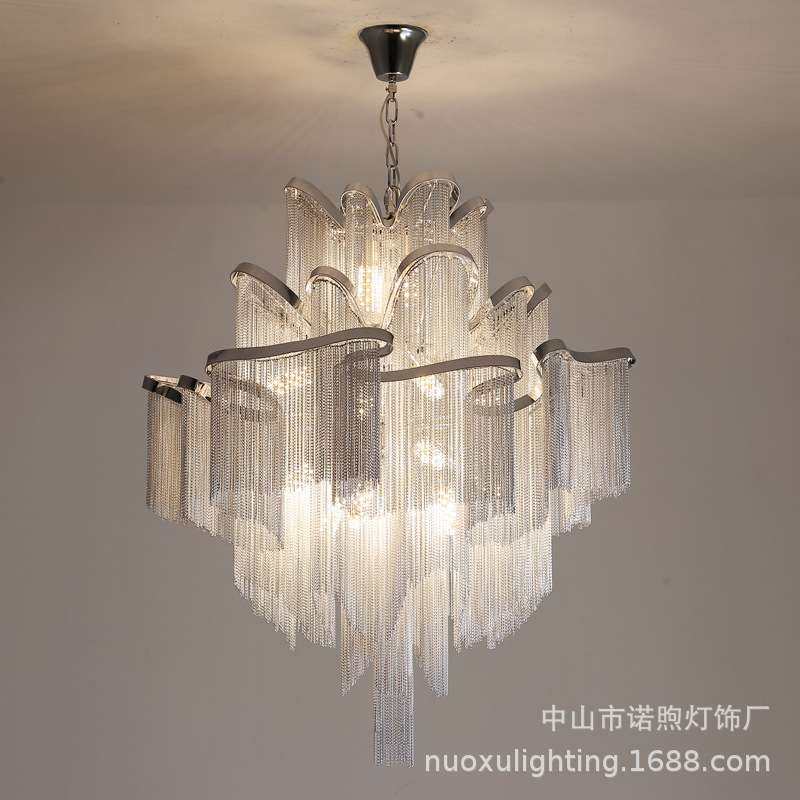 后现代复式楼大吊灯客厅轻奢别墅中空挑高loft公寓艺术楼梯流苏灯,3C数码配件,其它配件,淘宝优惠券,粉丝福利购,淘宝优惠卷