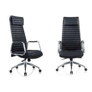 白色老板椅办公椅班台椅子办公椅大班椅时尚简约电脑椅子