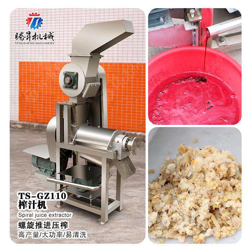 源头厂家果蔬破碎榨汁机 榨汁分离水果压榨设备 商用水果榨汁机
