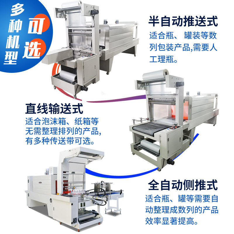 创伍特全自动袖口式PE热收缩膜包装机纸箱矿泉水啤酒流水线套膜机,办公设备/耗材/相关服务,收缩机,淘宝优惠券,粉丝福利购,淘宝优惠卷