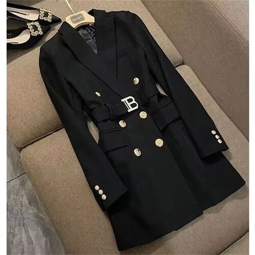 High-end Sreet Blazer For Women Mid-length 2025 Temperament