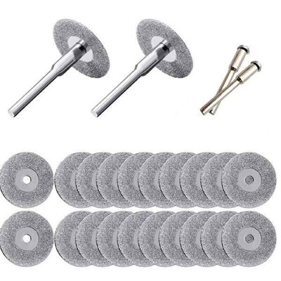 20 Pieces 22 mm Diamond Cutting Wheel Cut Off Discs & 1x