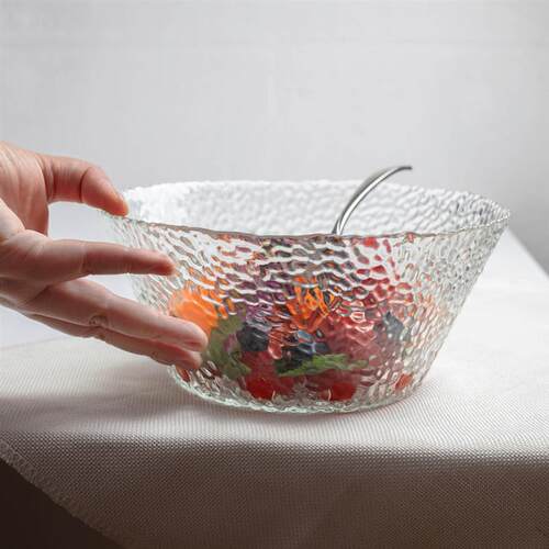 Stylish Glass Fruit Salad Bowl Home Dessert Bowl Serving