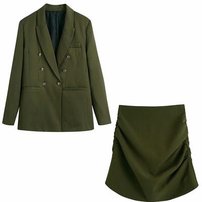 Willshela Two piece set Women suits High Fashion Fitted Blaz